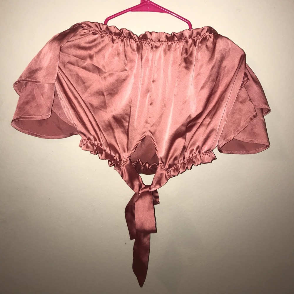 Satin crop top